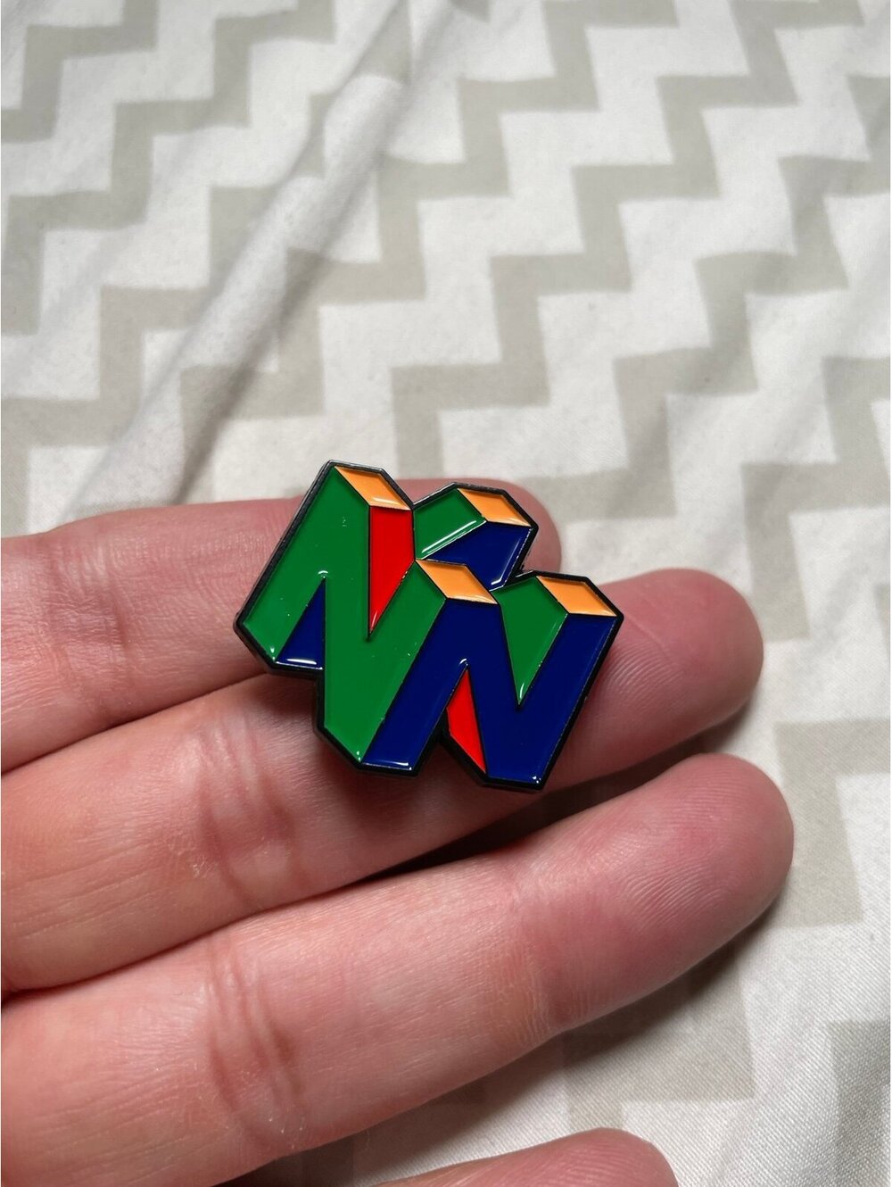 Nintendo 64 enamel pin N64
